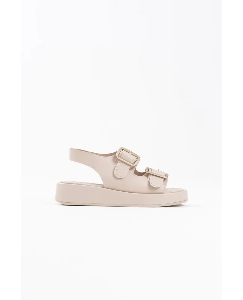 Bej Cilt Kadın Sandalet TR17MY02C