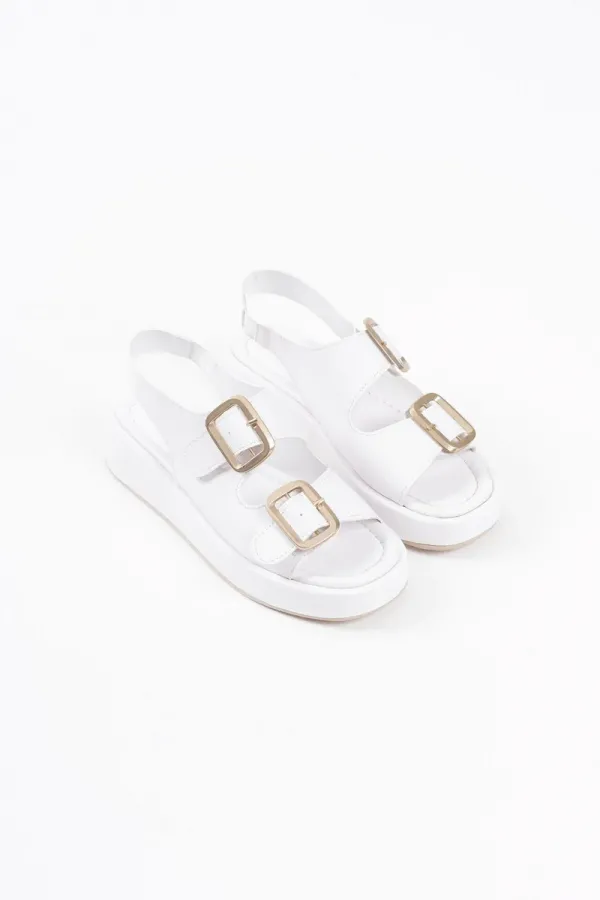 Beyaz Cilt Kadın Sandalet TR17MY02B