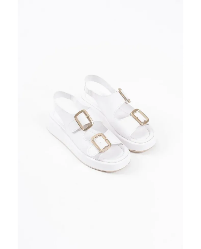 Beyaz Cilt Kadın Sandalet TR17MY02B