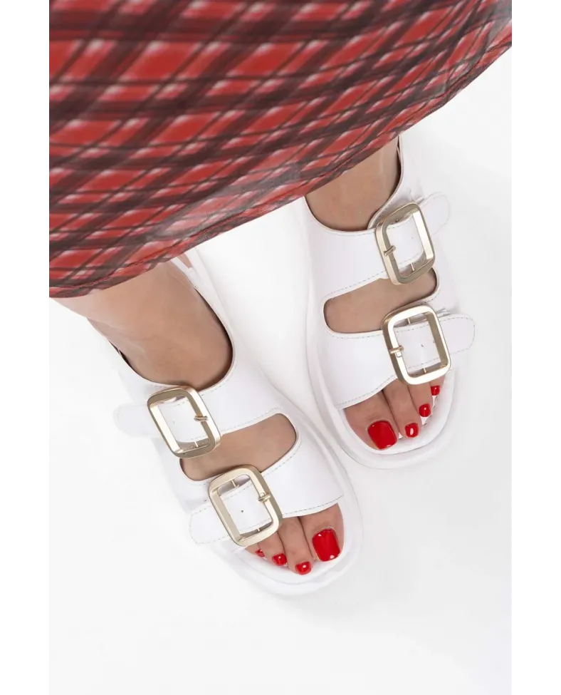 Beyaz Cilt Kadın Sandalet TR17MY02B