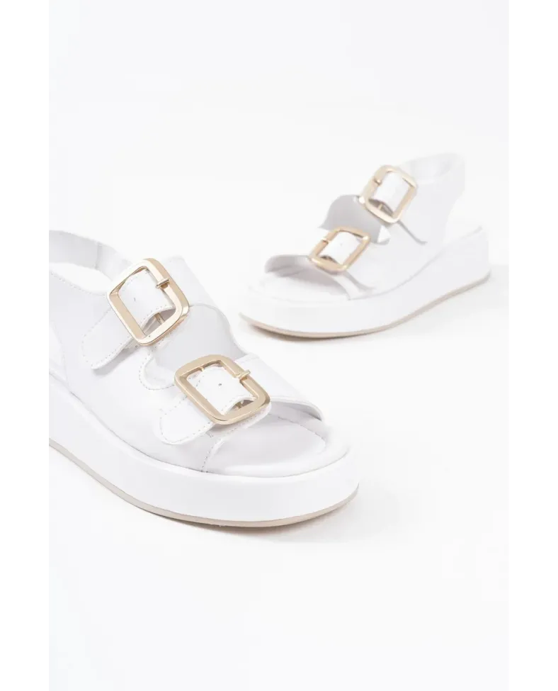 Beyaz Cilt Kadın Sandalet TR17MY02B