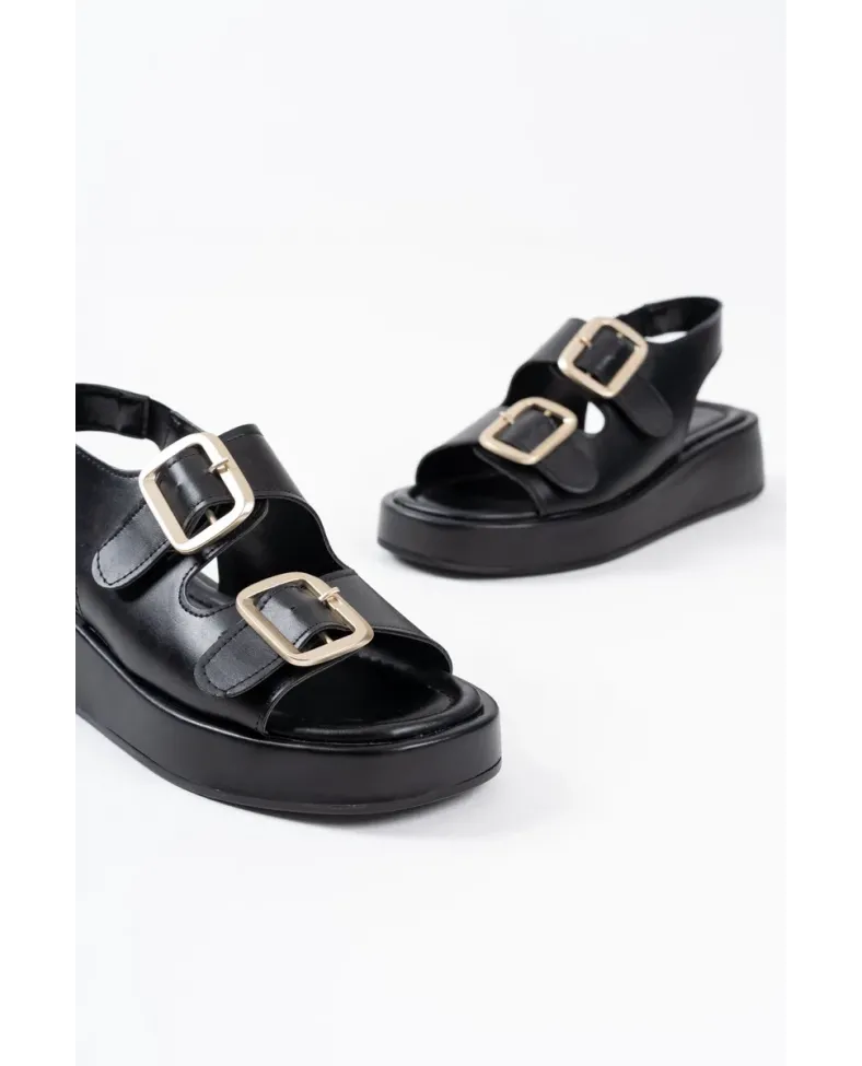 Siyah Cilt Kadın Sandalet TR17MY02A