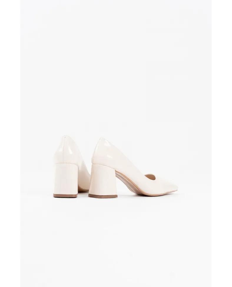 Bej Rugan Kadın Topuklu Ayakkabı TR08MS16E