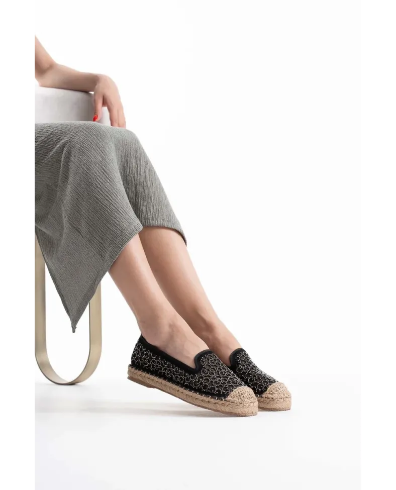 Kadın Siyah Espadril Ayakkabı TR35MY07A