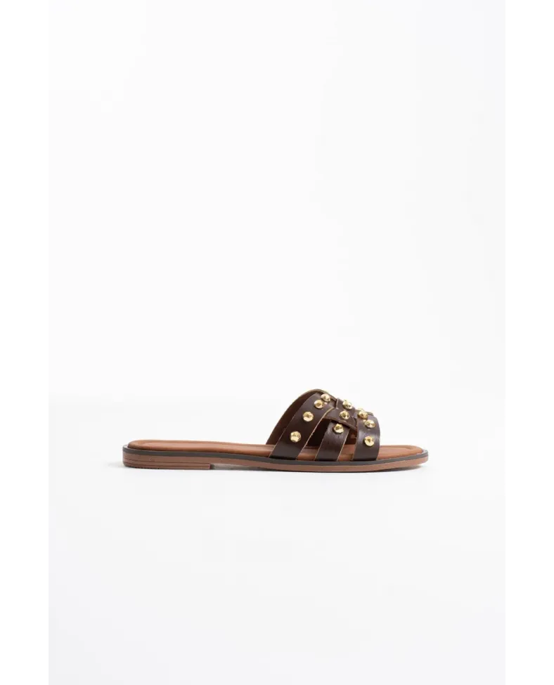 Acı Kahve Hakiki Deri Terlik TR31MY68F