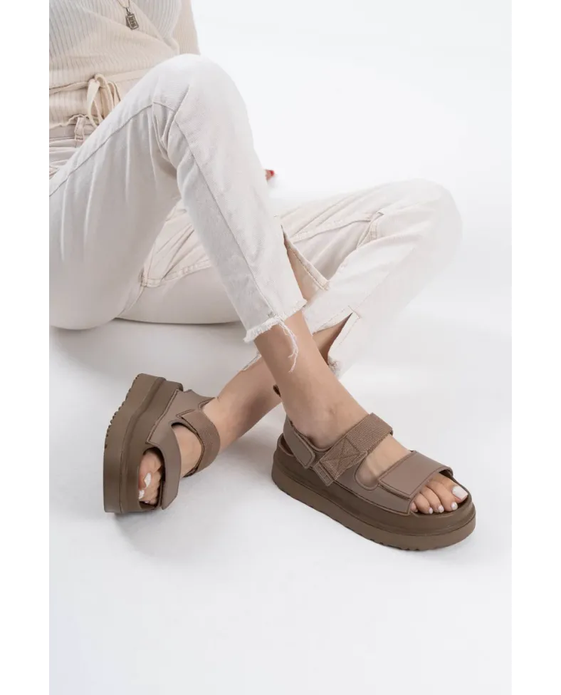 Kahverengi Kadın Sandalet TR22MY01C