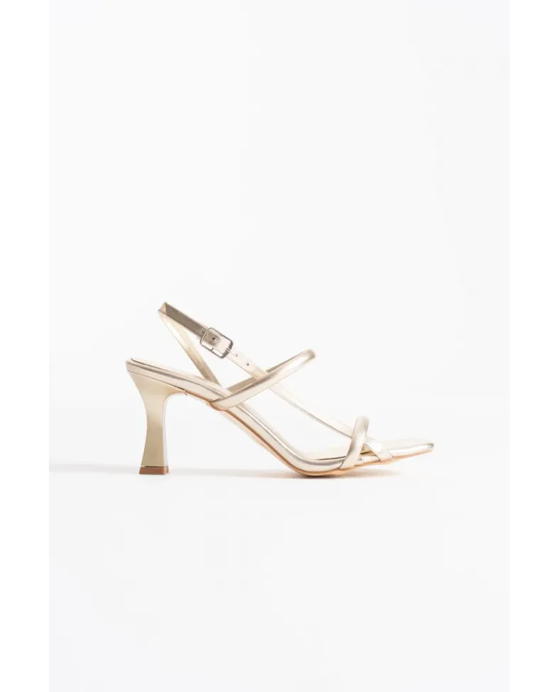 Kadın Altın Topuklu Sandalet TR12MY06D