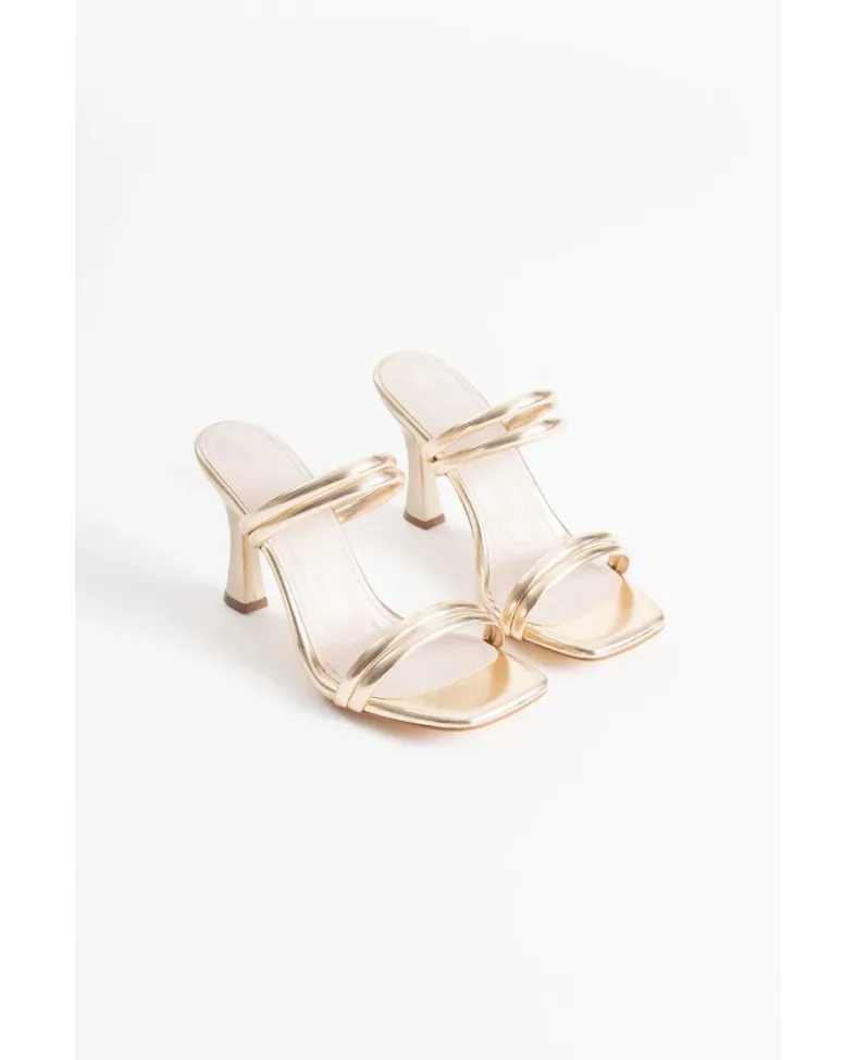 Kadın Altın Topuklu Terlik TR20MY20E