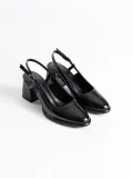 Siyah Rugan Kadın Topuklu Ayakkabı TR18MS17A