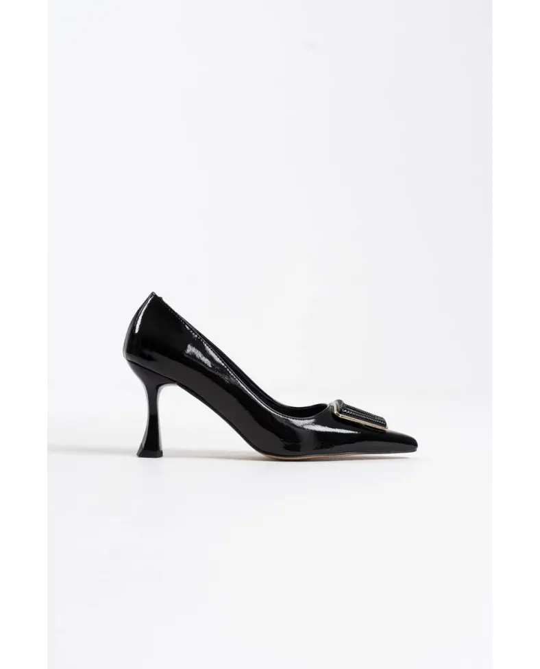 Kadın Siyah Rugan Ayakkabı TR08MS09A