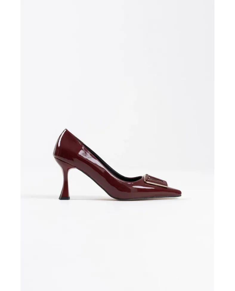 Kadın Bordo Rugan Ayakkabı TR08MS09C