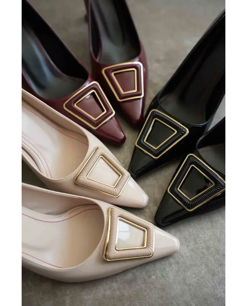 Kadın Bordo Rugan Ayakkabı TR08MS09C