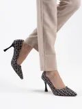 Kadın Siyah Desenli Stiletto TR08MS12A
