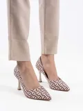 Kadın Bej Desenli Stiletto TR08MS12B