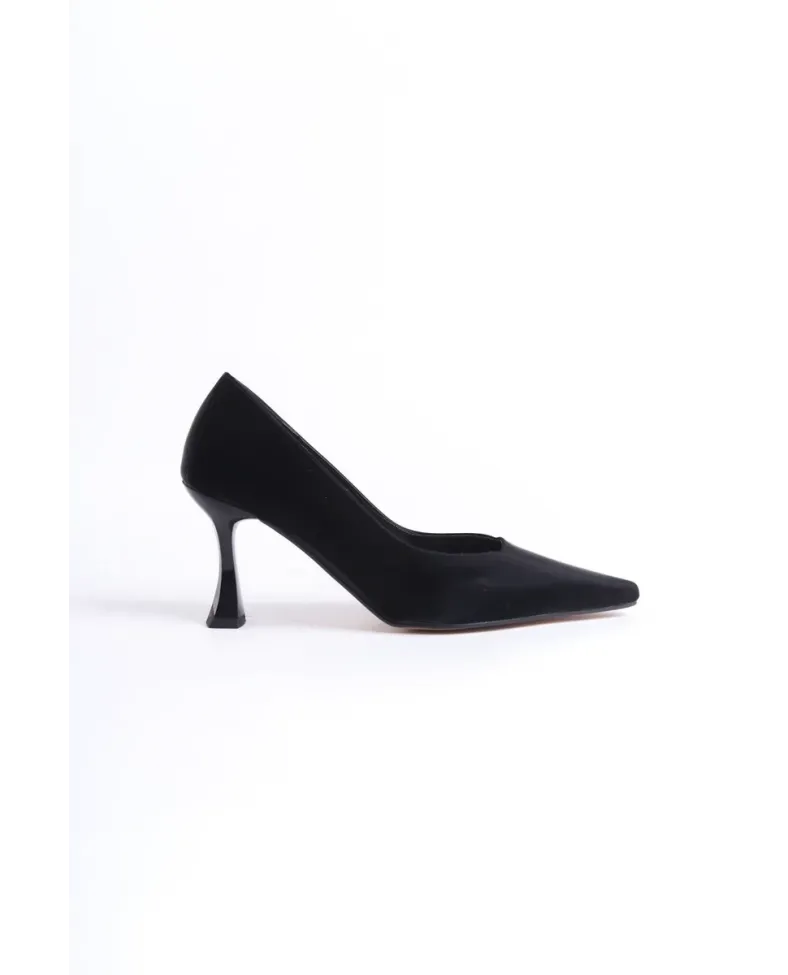 Kadın Siyah Saten Stiletto TR08MS27D