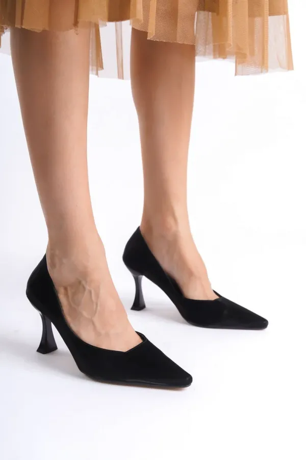 Kadın Siyah Saten Stiletto TR08MS27D