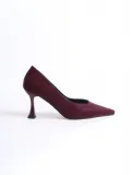 Kadın Bordo Saten Stiletto TR08MS27F