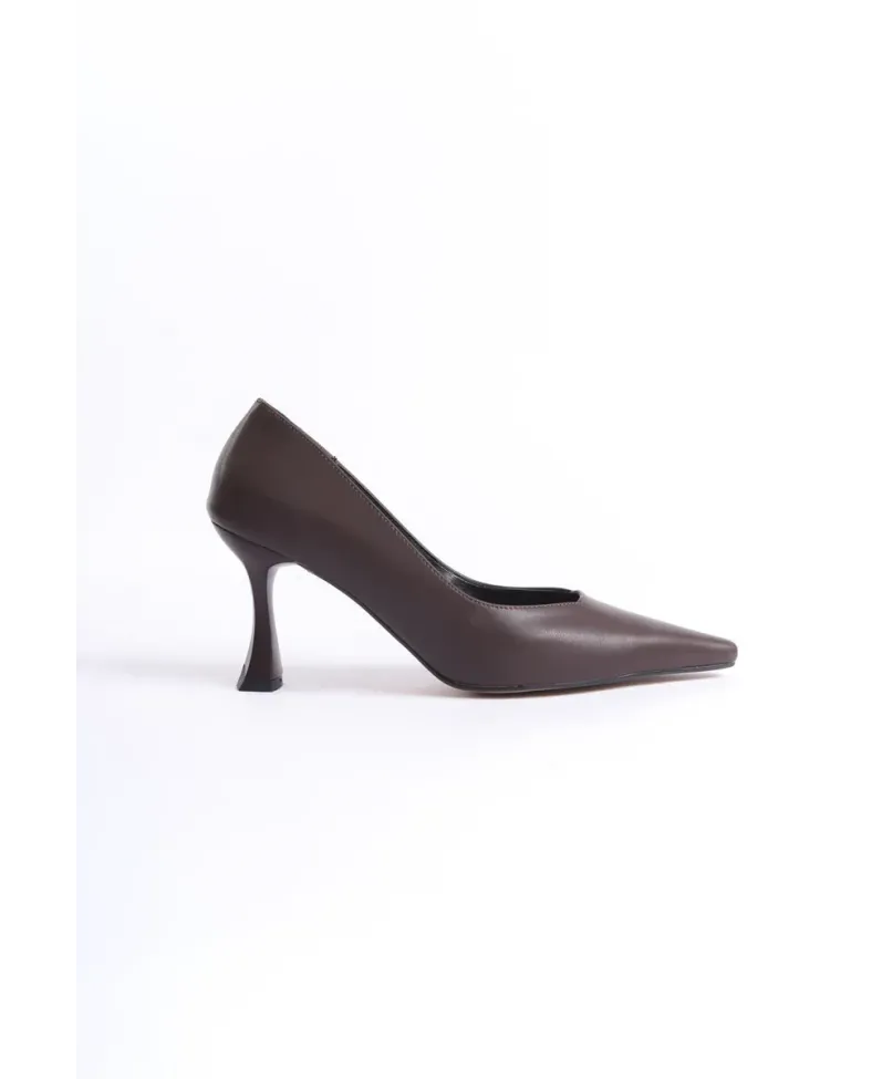 Kadın Mat Acı Kahve Stiletto TR08MS27L