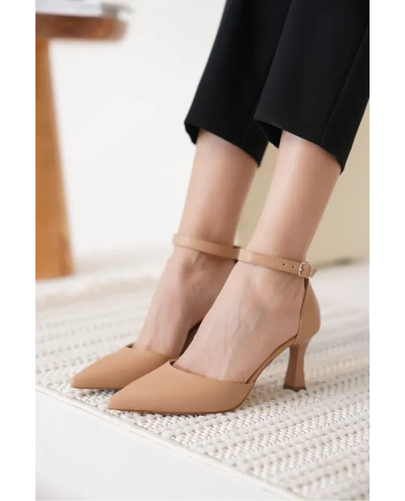 Kadın Nude Topuklu Ayakkabı TR12MS01D