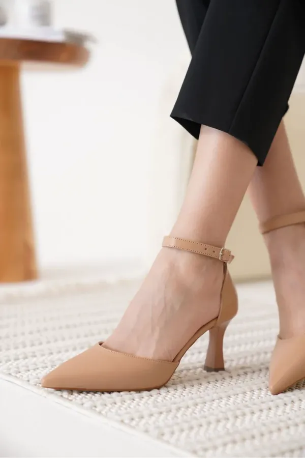 Kadın Nude Topuklu Ayakkabı TR12MS01D