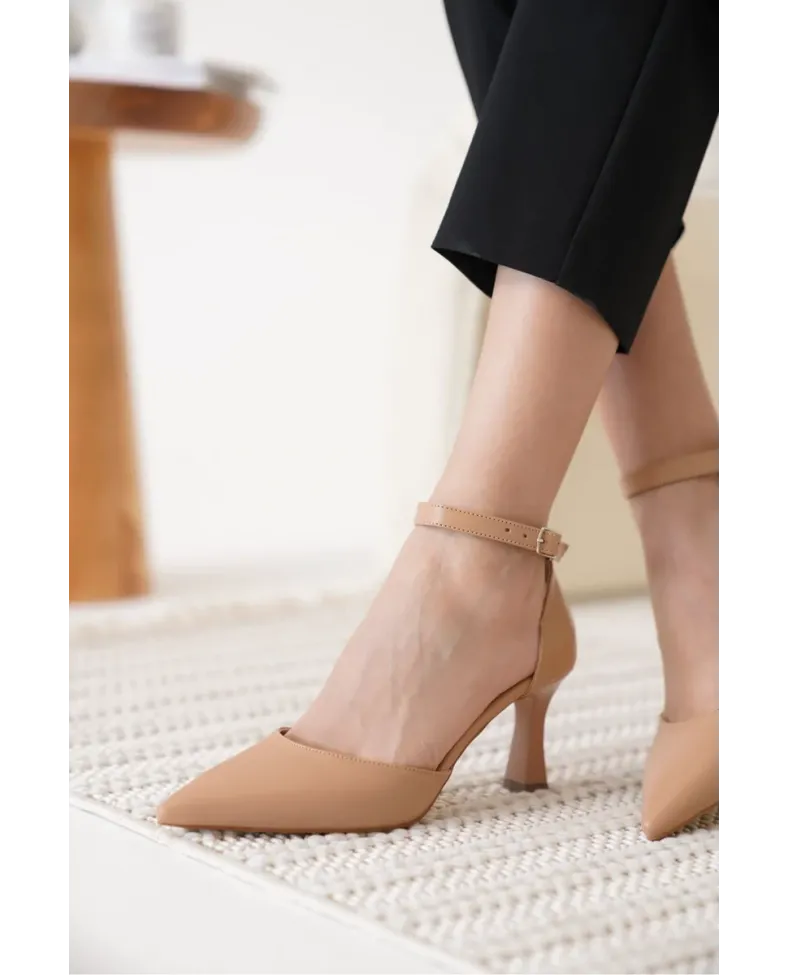 Kadın Nude Topuklu Ayakkabı TR12MS01D