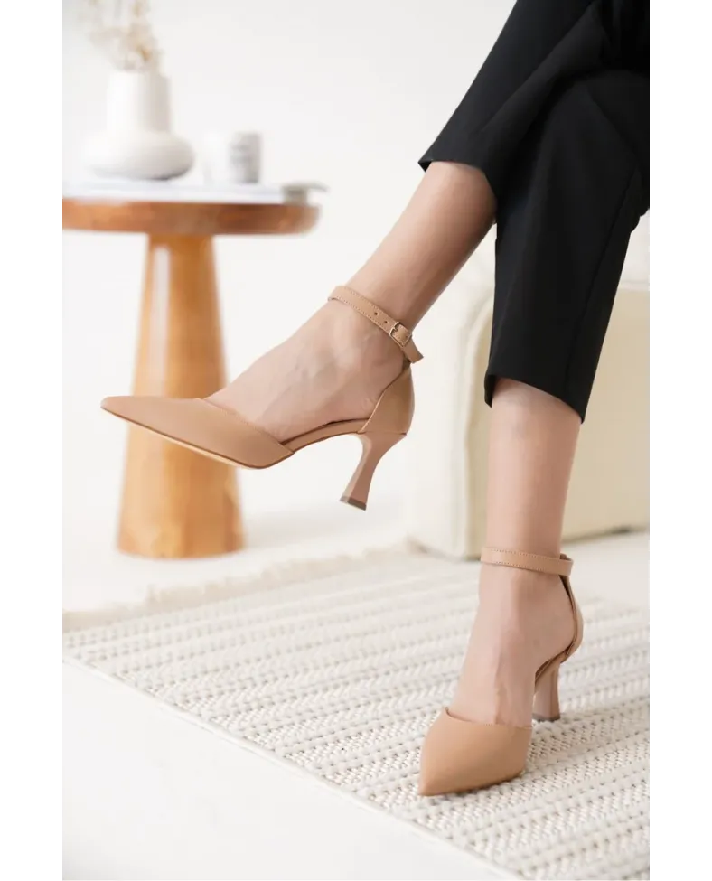 Kadın Nude Topuklu Ayakkabı TR12MS01D