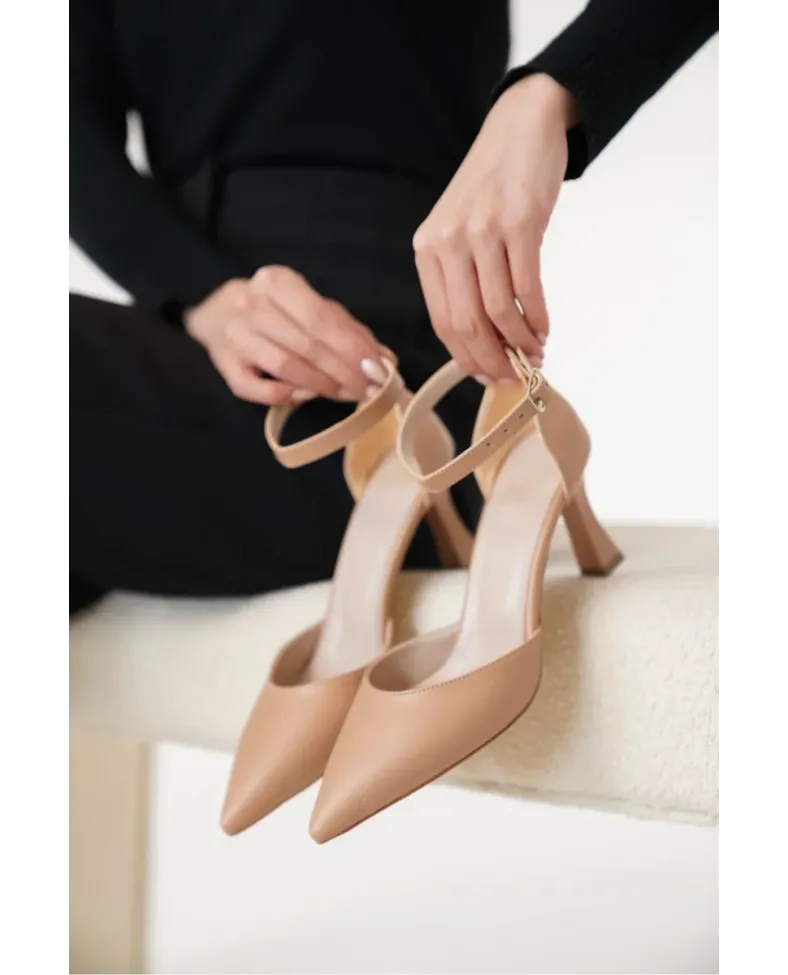 Kadın Nude Topuklu Ayakkabı TR12MS01D