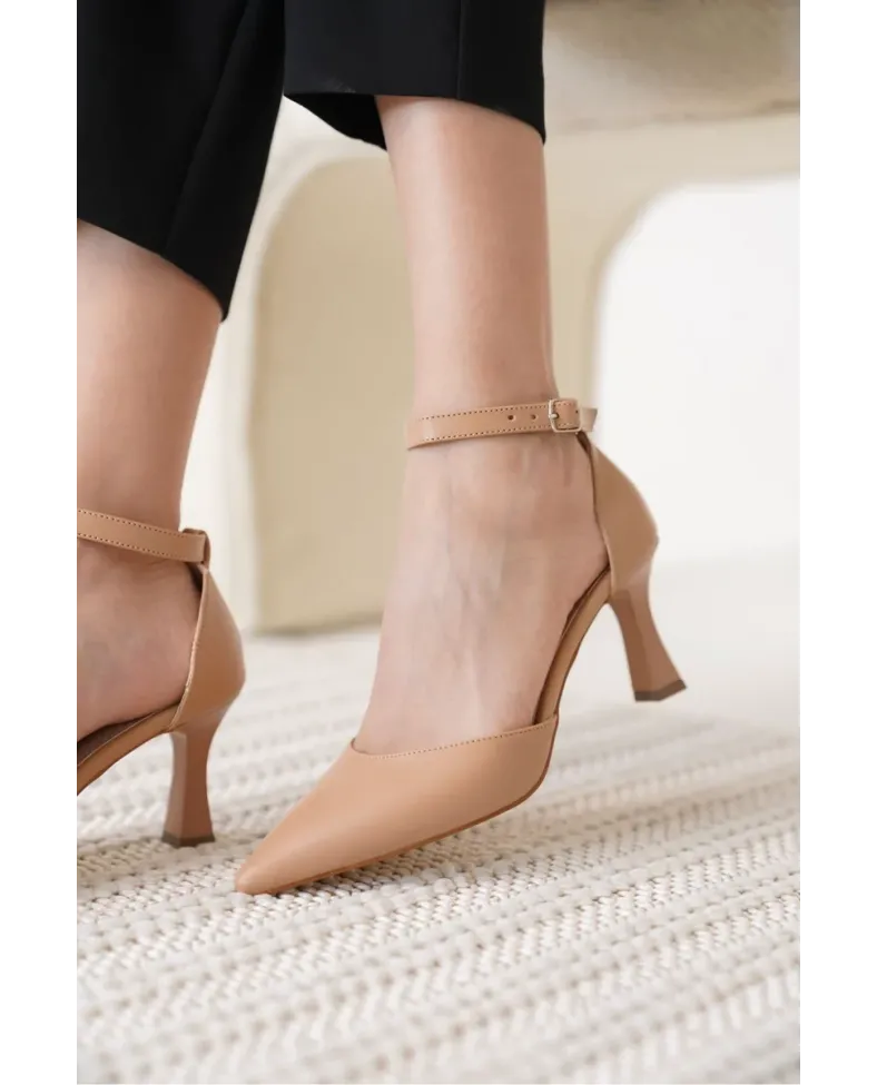 Kadın Nude Topuklu Ayakkabı TR12MS01D