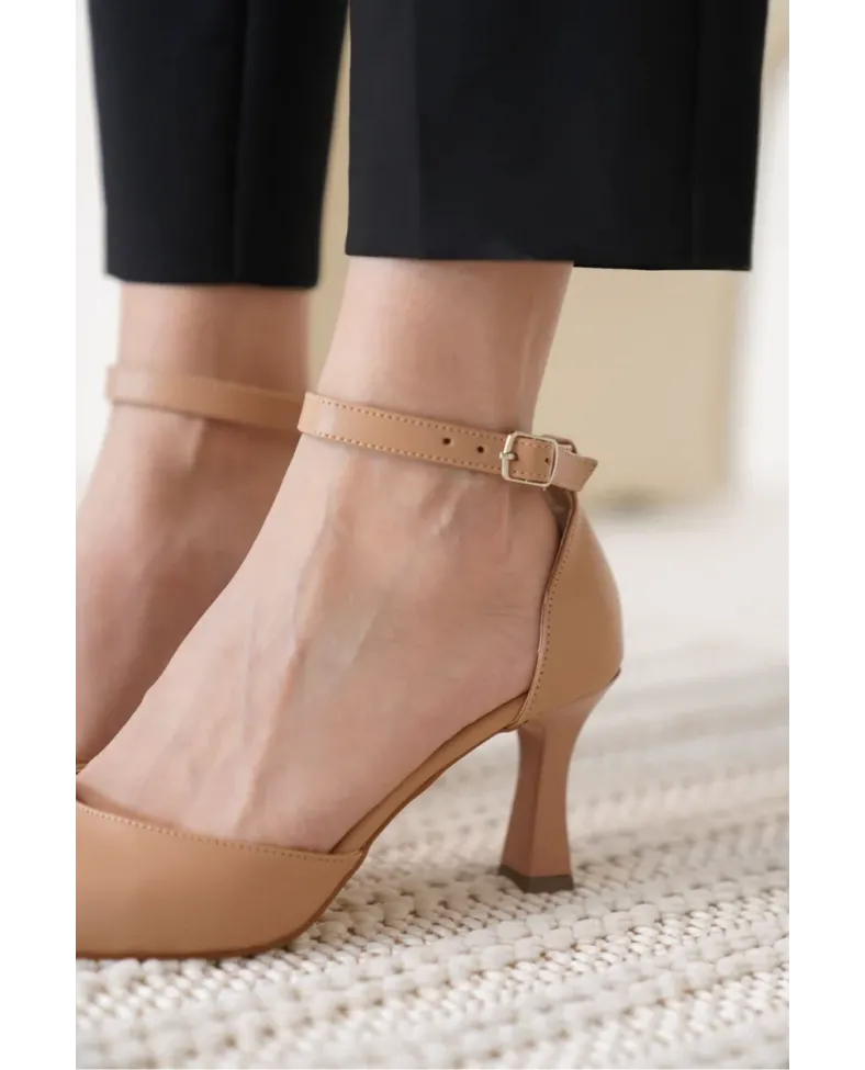 Kadın Nude Topuklu Ayakkabı TR12MS01D