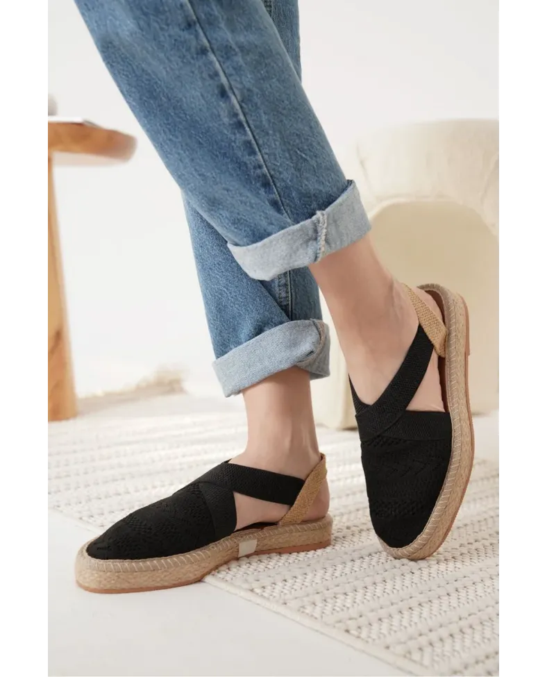 Kadın Siyah Espadril Ayakkabı TR19MY01A