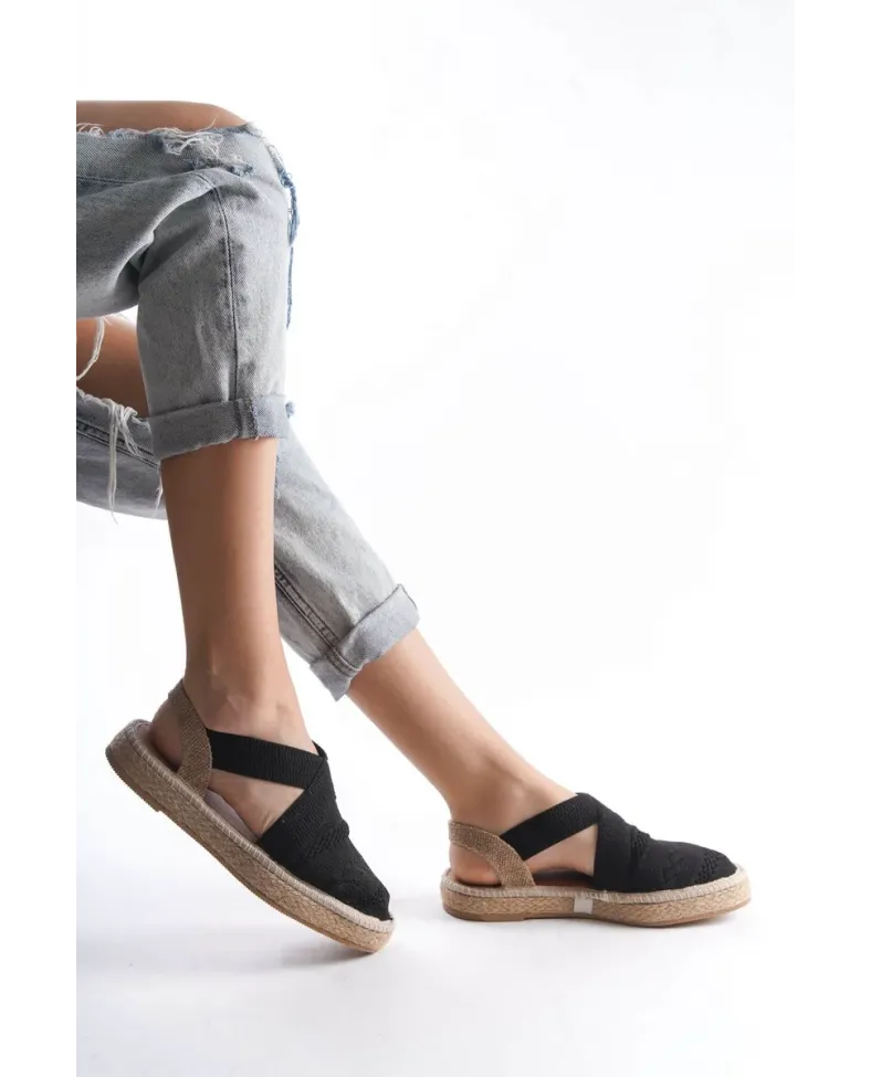 Kadın Siyah Espadril Ayakkabı TR19MY01A