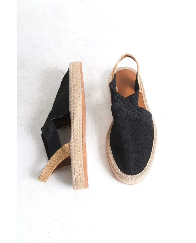 Kadın Siyah Espadril Ayakkabı TR19MY01A
