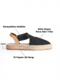 Kadın Siyah Espadril Ayakkabı TR19MY01A
