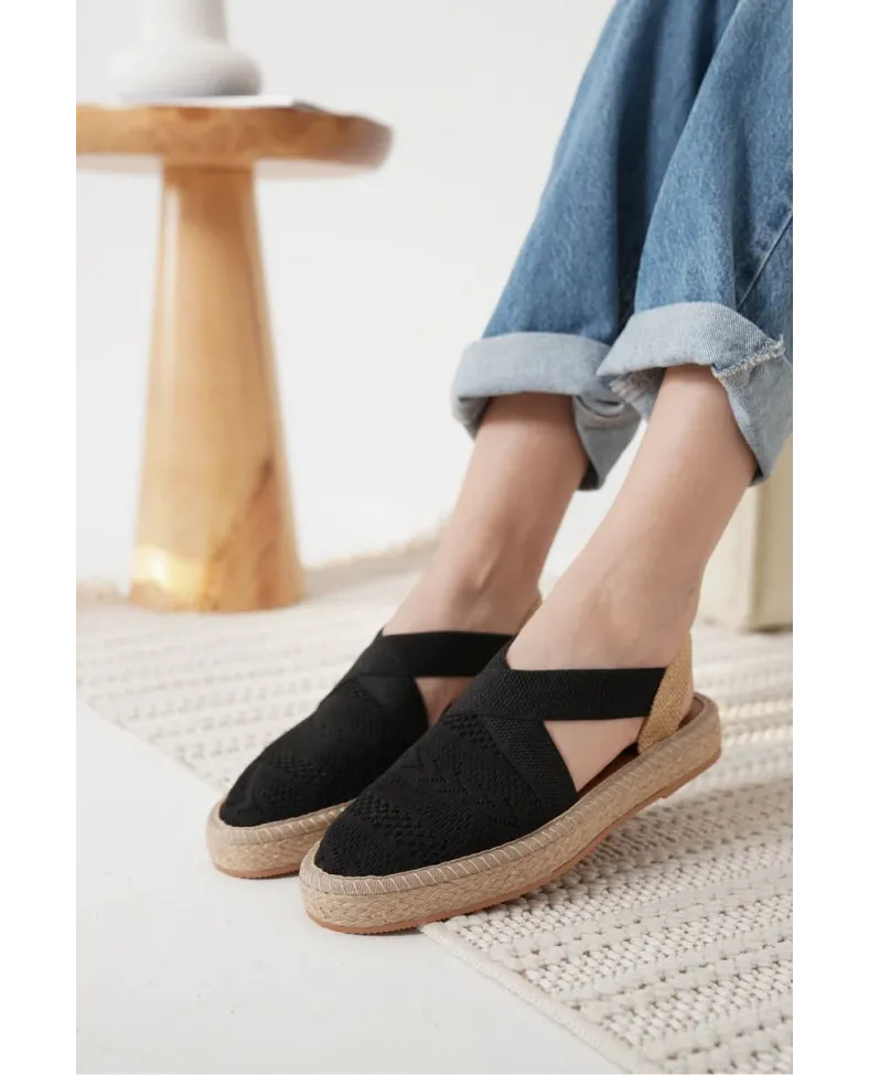 Kadın Siyah Espadril Ayakkabı TR19MY01A