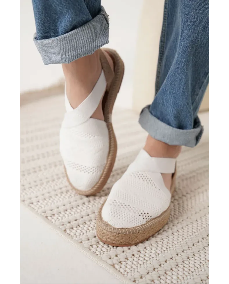 Kadın Beyaz Espadril Ayakkabı TR19MY01B