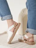 Kadın Beyaz Espadril Ayakkabı TR19MY01B