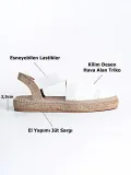 Kadın Beyaz Espadril Ayakkabı TR19MY01B