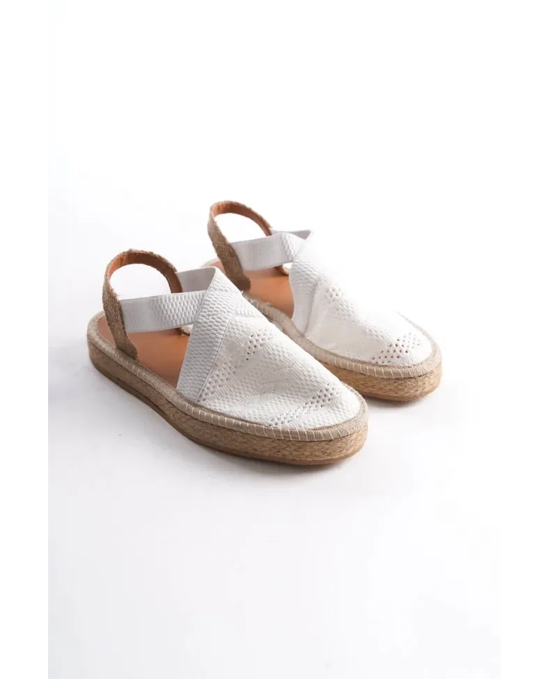 Kadın Beyaz Espadril Ayakkabı TR19MY01B