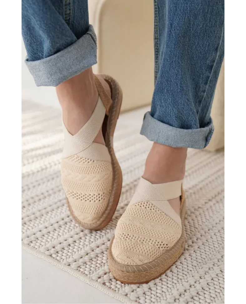 Kadın Bej Espadril Ayakkabı TR19MY01C
