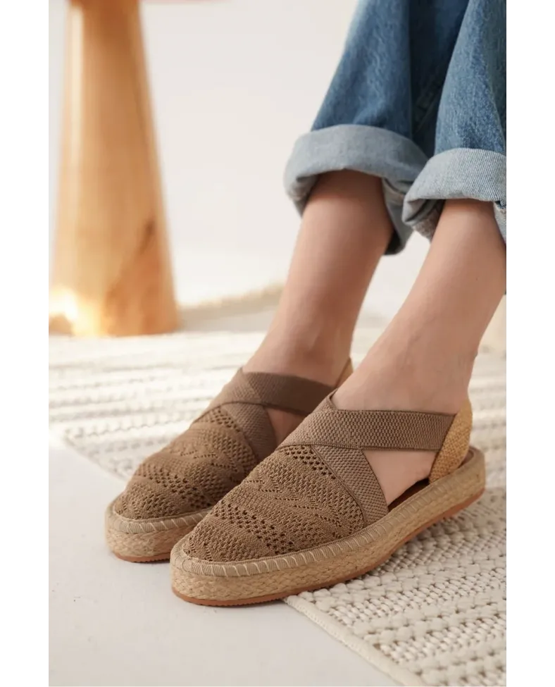 Kadın Vizon Espadril Ayakkabı TR19MY01D