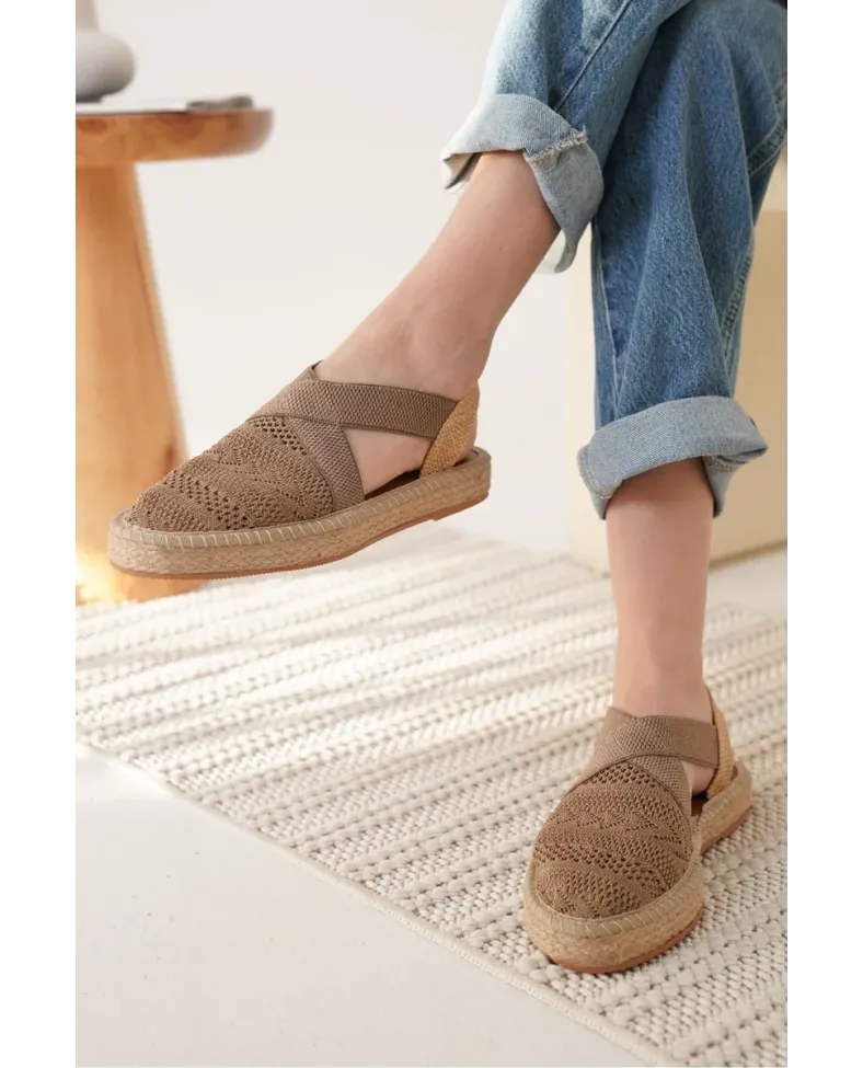 Kadın Vizon Espadril Ayakkabı TR19MY01D