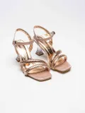 Rose Gold Taşlı Kadın Topuklu Sandalet TR25MY05B
