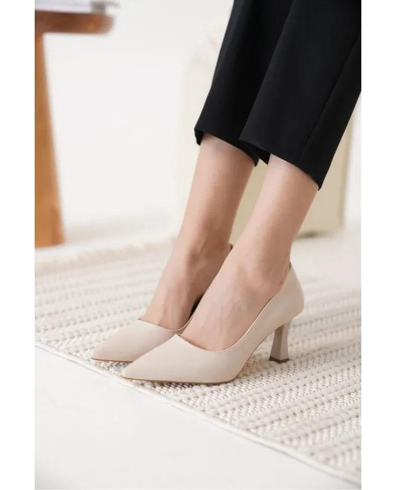 Kadın Bej Stiletto TR12MS06D