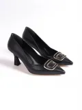 Kadın Siyah Topuklu Ayakkabı TR12MS07A