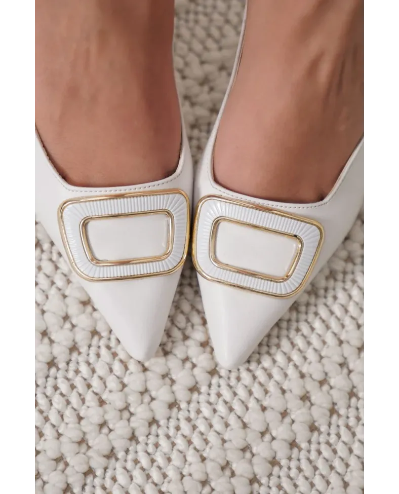 Kadın Beyaz Topuklu Ayakkabı TR12MS07B