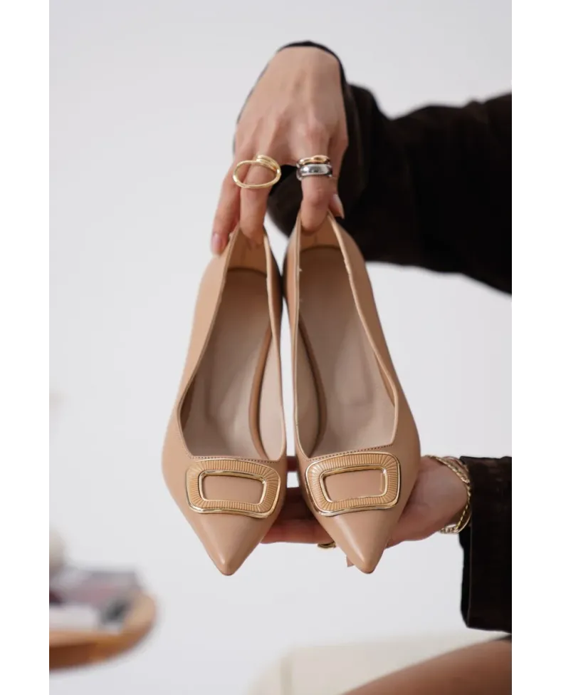 Kadın Nude Topuklu Ayakkabı TR12MS07D