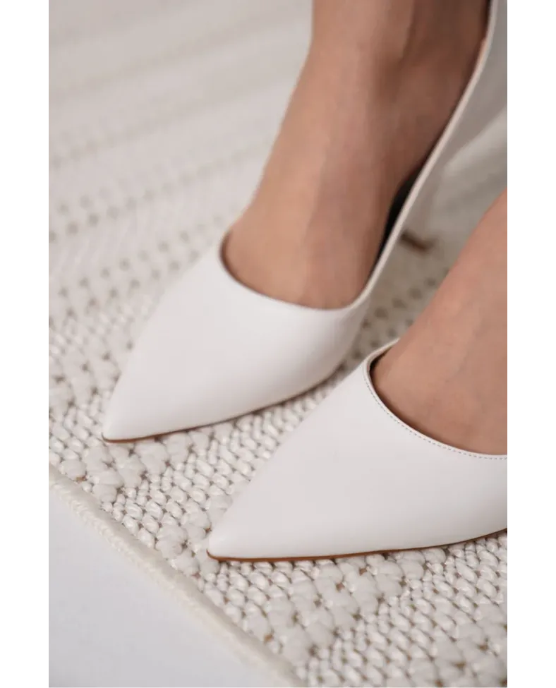 Mat Beyaz Kadın Stiletto TR18MS03D