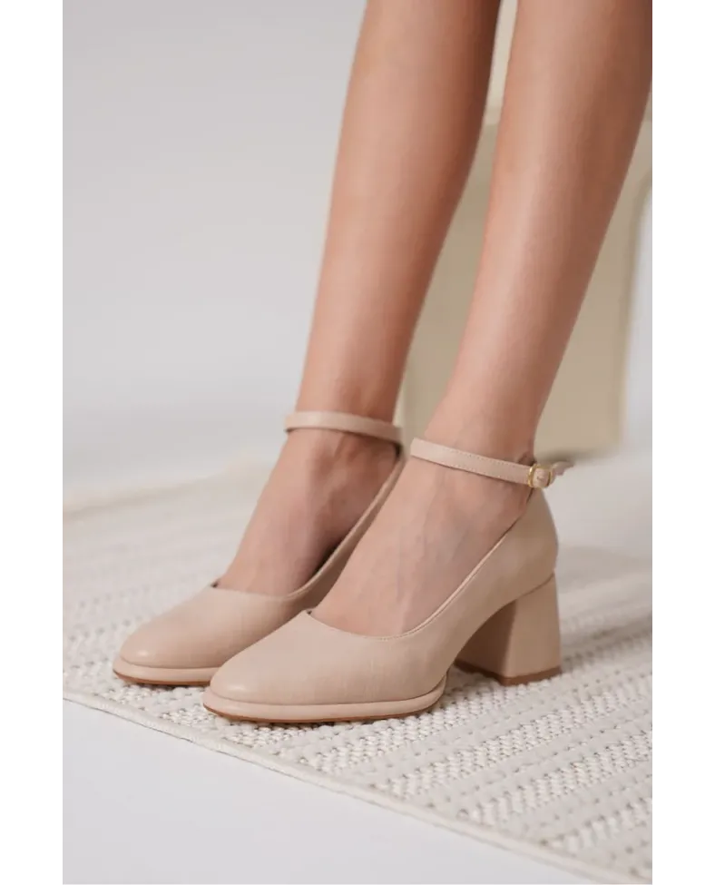 Kadın Mat Nude Topuklu Ayakkabı TR18MS06B