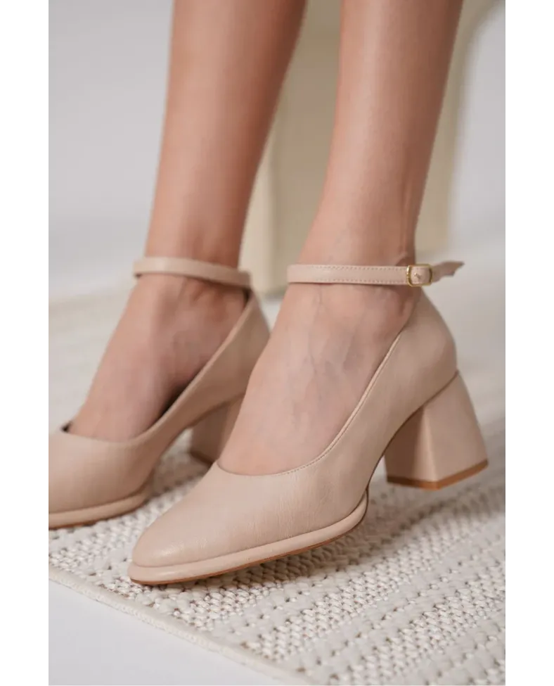 Kadın Mat Nude Topuklu Ayakkabı TR18MS06B