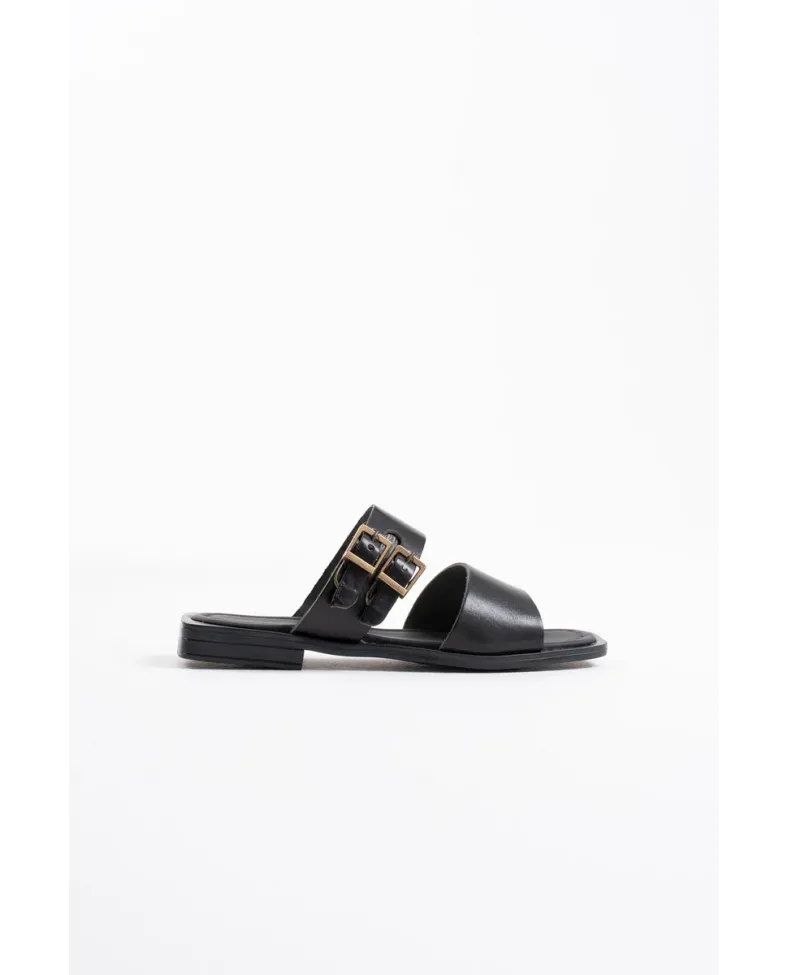 Siyah Hakiki Deri Terlik TR31MY33A